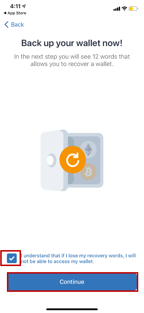 اعلان دریافت عبارت بازیابی