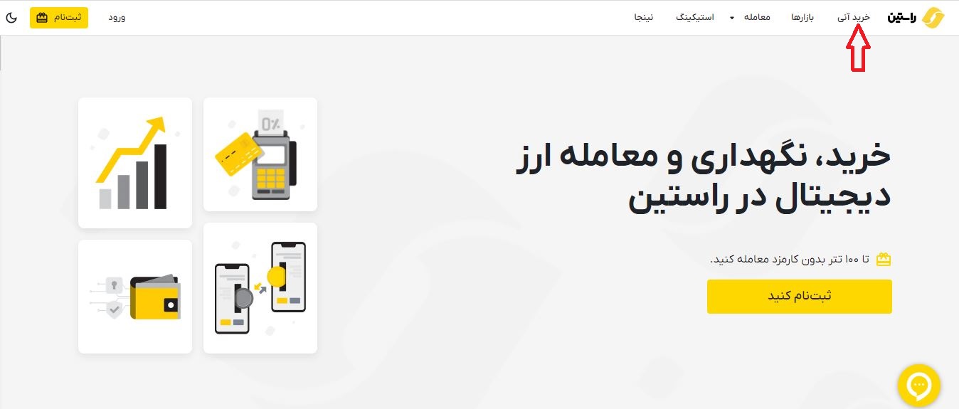 روی گزینه «خرید آنی» کلیک کنید