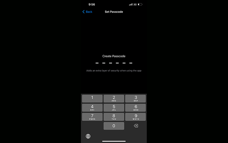 برای تراست ولت خود یک رمز انتخاب کنید