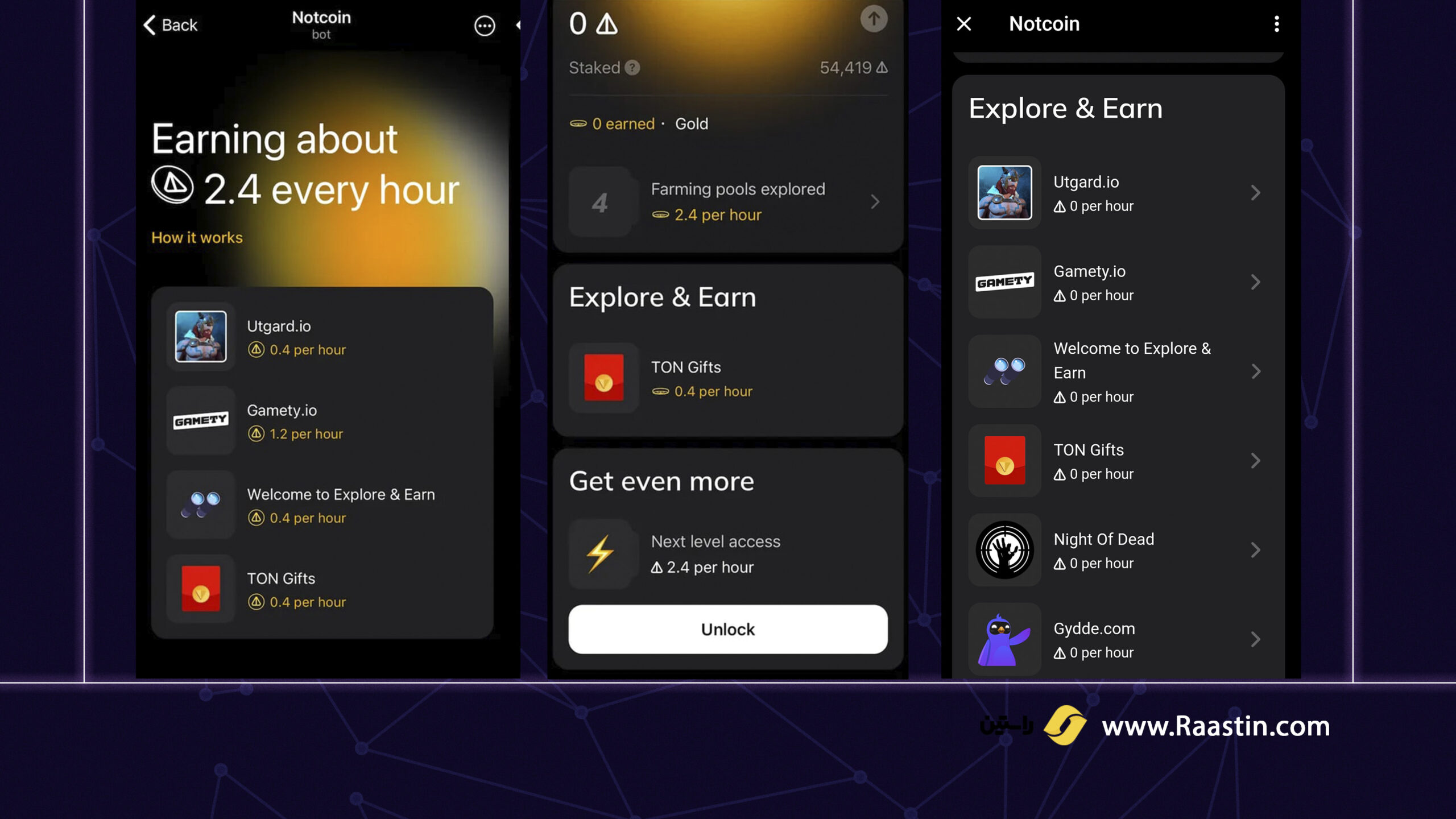 مرحله جدید نات کوین Earning missions