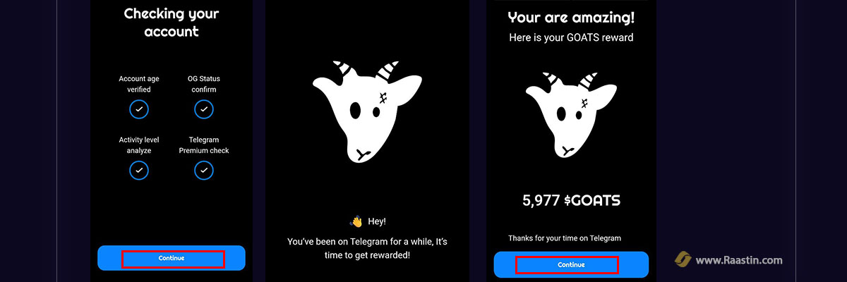 شروع goats تلگرام
