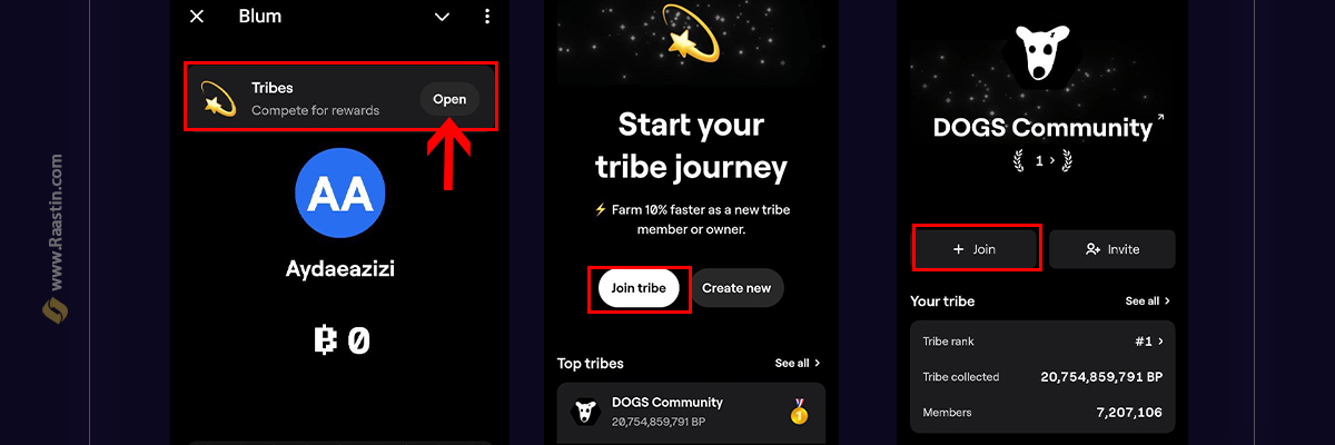 قسمت tribes بلوم