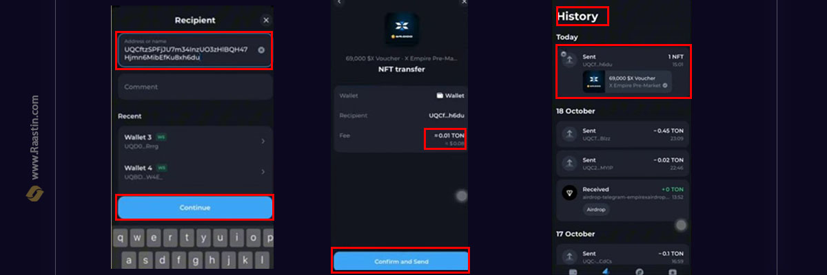 تبدیل ان اف تی ماسک در تون کیپر
