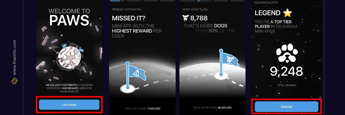 ایردراپ paws تلگرام