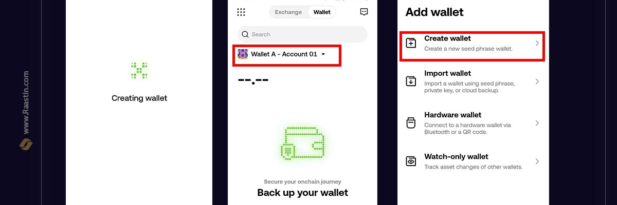 کیف پول okx برای میم فای
