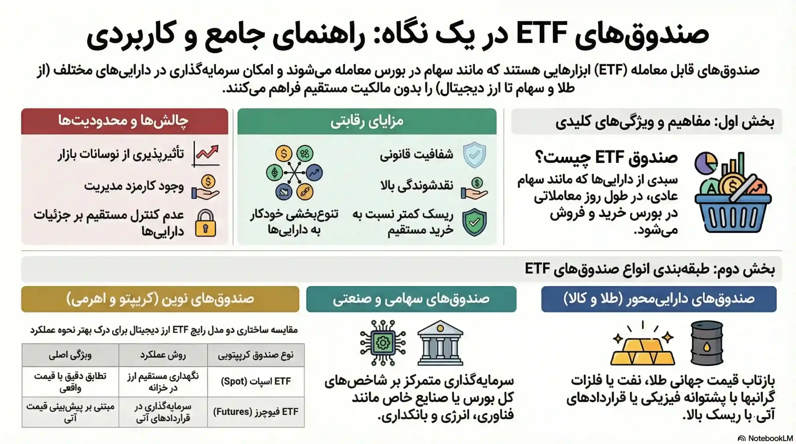 etf چیست به زبان ساده، تعریف etf، همه چیز درباره etf