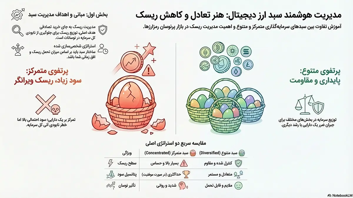 سبد سرمایهگذاری یا پرتفوی ارز دیجیتال چیست؟، انواع پرتفوی رمزارزی