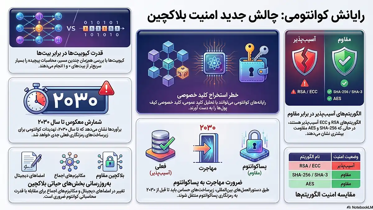 رایانش کوانتومی چیست، رایانش کوانتومی و بیت کوین، رایانش کوانتومی و بلاکچین، رایانش کوانتومی در مقابل ارزهای دیجیتال