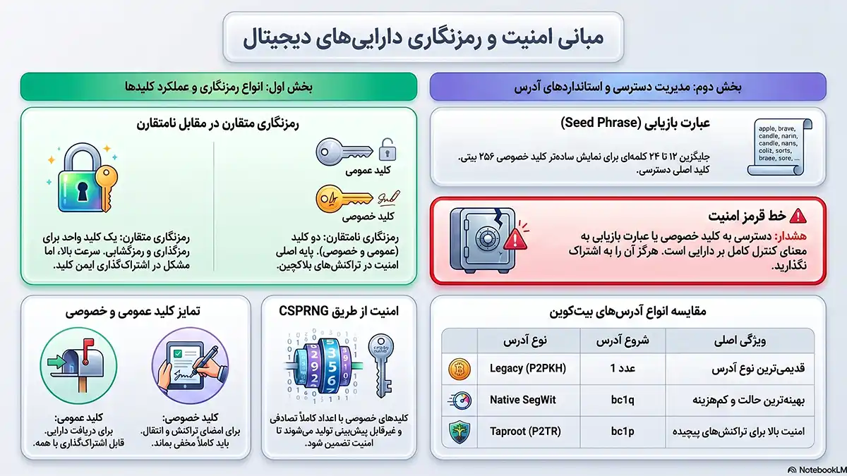 کلید خصوصی چیست، کلید عمومی چیست، کلید خصوصی و کلید عمومی، امنیت ارز دیجیتال