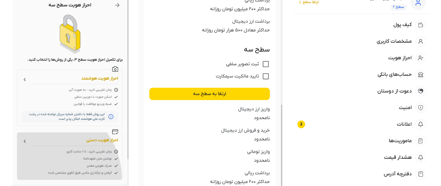 احراز هویت صرافی ها، مراحل احراز هویت راستین، آموزش احراز هویت راستین، مدارک لازم برای احراز هویت صرافی